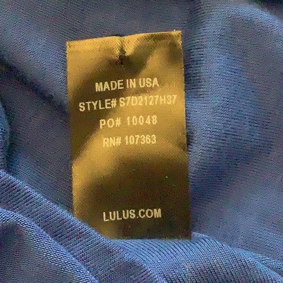 Lulus Charisma & Charm Royal Blue Velvet Backless Skater Dress – Size Large - Picture 8 of 9